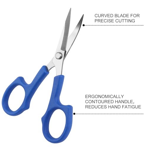 CampTek Seam Ripper & Thread Remover Kit - Professional Ergonomic Stitch Cutter Tools for Quilting, Leather, Denim, Cross Stitch | Sewing Supplies with Patch Remover, Durable Sewing Kit Tools (Blue) - Image 4