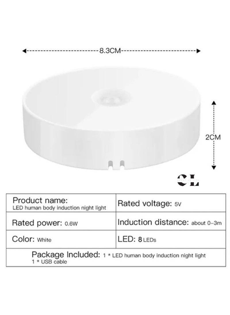 CREATIVE LIFE PIR Motion Sensor LED Night Light USB Rechargeable Night Lamp For Kitchen Cabinet Wardrobe Lamp Staircase Wireless Closet Light  - Image 3
