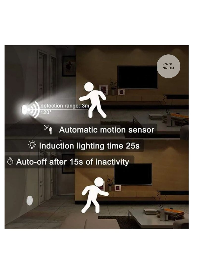 CREATIVE LIFE PIR Motion Sensor LED Night Light USB Rechargeable Night Lamp For Kitchen Cabinet Wardrobe Lamp Staircase Wireless Closet Light  - Image 4