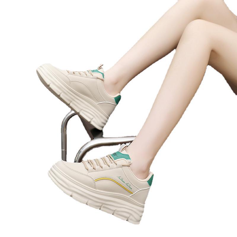 Small White Shoes Women'S Shoes Increased Breathable Thick-Soled Casual Sports Muffin Board Shoes For Women - Image 5
