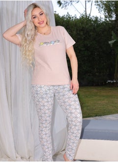 Star Tex Women's Cotton Pajama Pants Plaid Pants and Printed T-Shirt - Comfortable and Fashionable, Different Colors  - Image 5