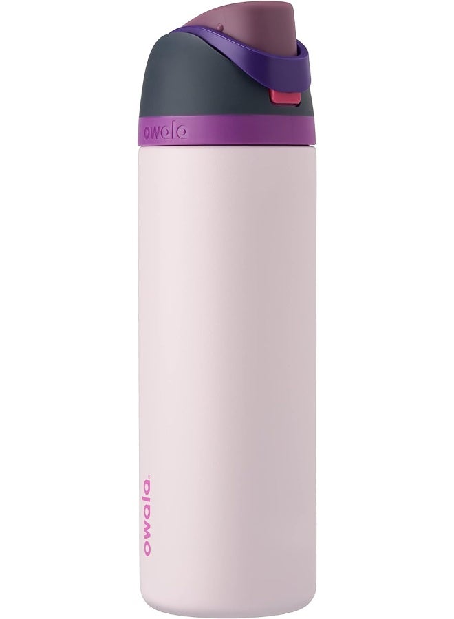 Owala زجاجة ماء معزولة من الفولاذ المقاوم للصدأ FreeSip مع قشة للرياضة والسفر والمدرسة خالية من BPA - Image 1