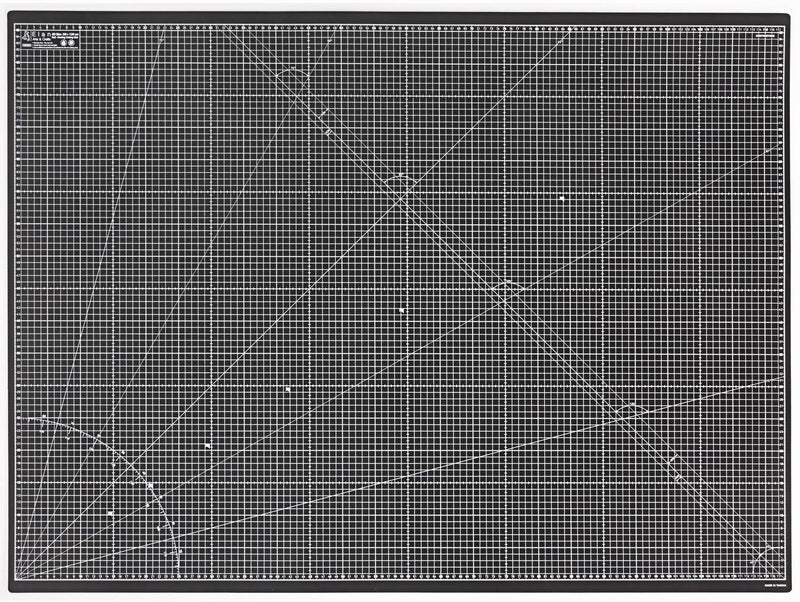 حصيرة قطع إيلان A0 سوداء ورمادية 5 طبقات لوح هواية للحرف 120X90 سم حصيرة قطع ذاتية الشفاء كبيرة جداً A0 لوح حرف كبير أسود