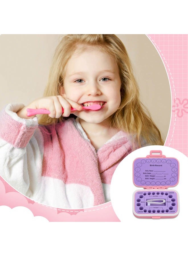 Caffox Tooth Holders for Kids Keepsake, Baby Teeth Keepsake Box, Tooth Saver, Tooth Container for Lost Teeth, Teeth Storage Holder for Tooth Fairy (Pink) - Image 3