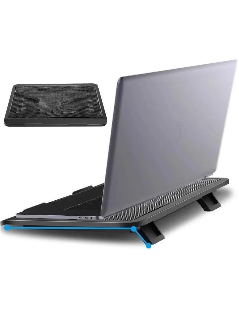 AROAQ N19 Laptop Cooling Base, Hydraulic Bearing Ergonomic Quiet Laptop Cooling Pad, Portable Luminous Cooling Base Pad, Universal Large Fan Radiator Cooling Base For Laptops Tablets - Image 2