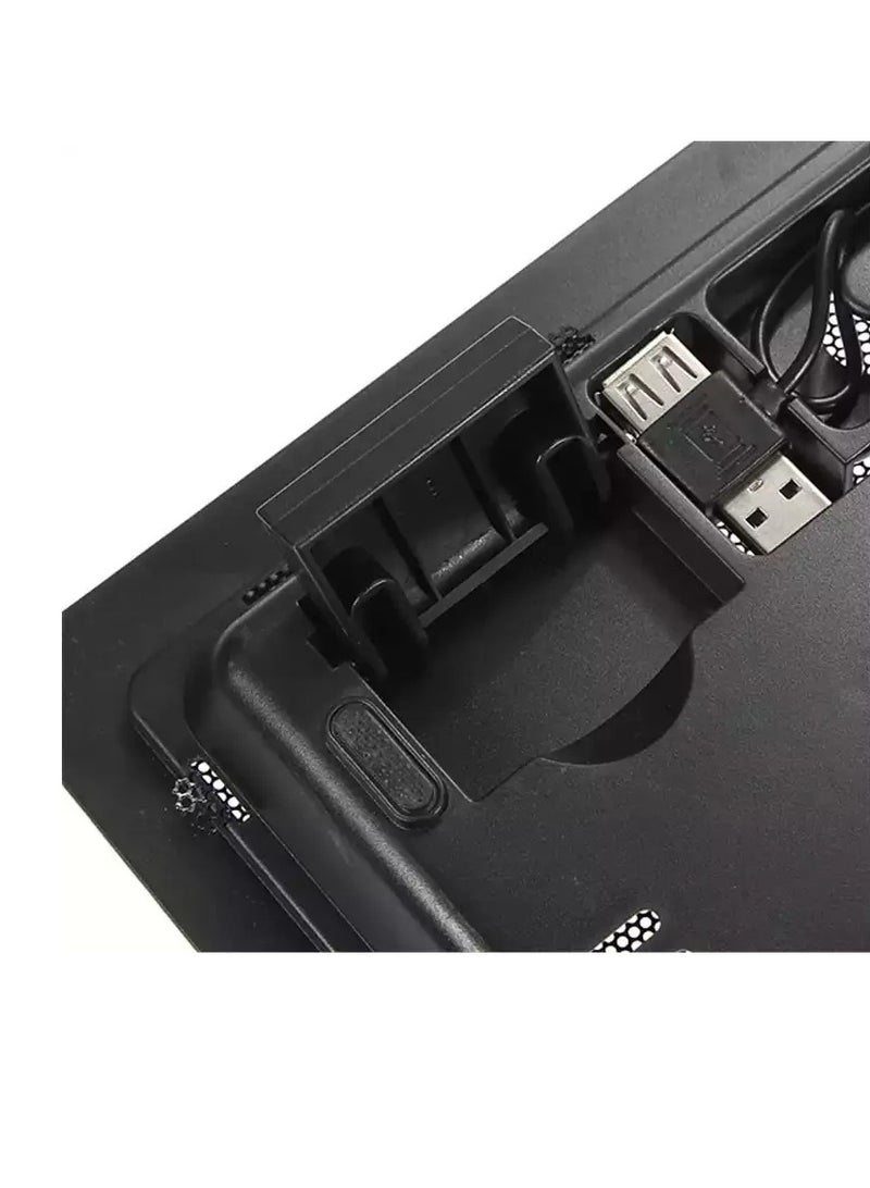 AROAQ N19 Laptop Cooling Base, Hydraulic Bearing Ergonomic Quiet Laptop Cooling Pad, Portable Luminous Cooling Base Pad, Universal Large Fan Radiator Cooling Base For Laptops Tablets - Image 3