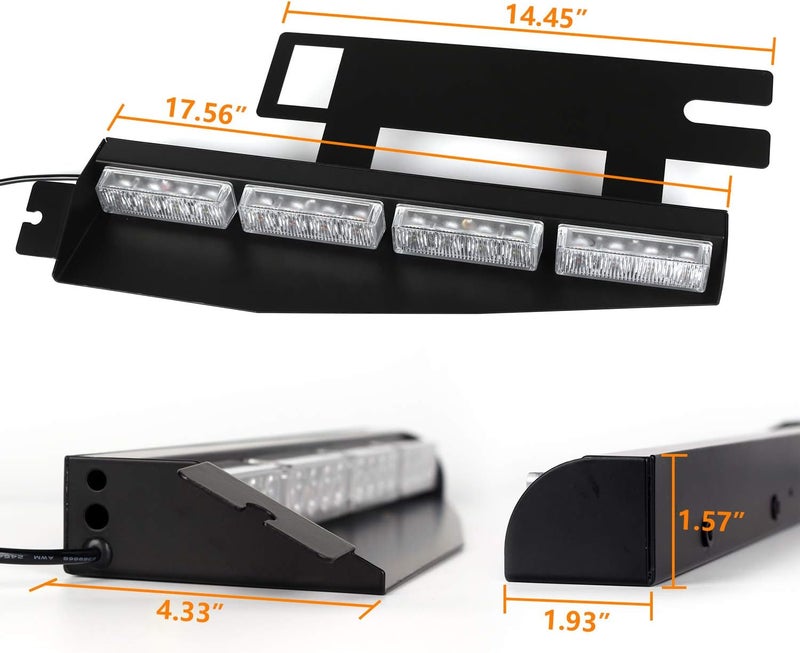 ASPL 32LED Emergency Visor Lights with 26 Flash Patterns - Image 5