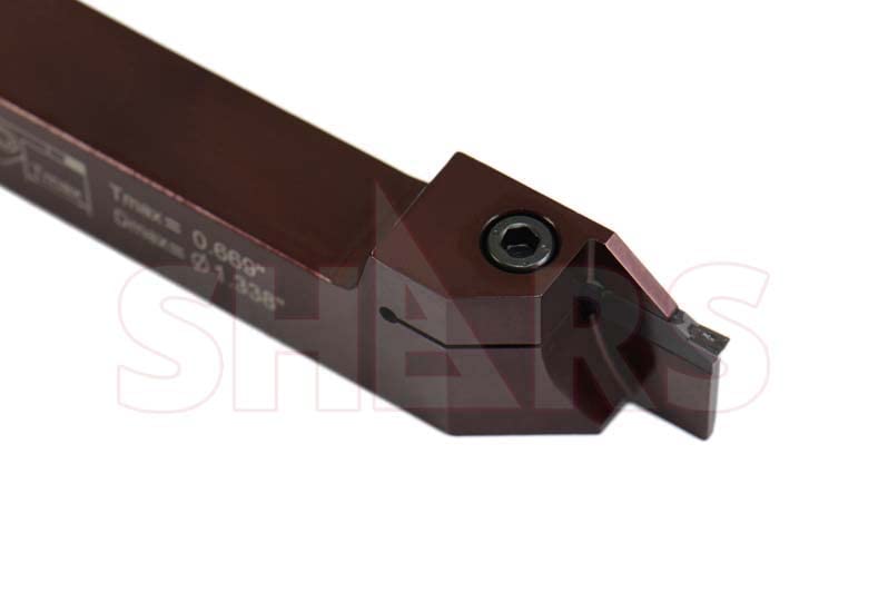 Shars 3/4" External Cut-Off Grooving Turning Indexable Tool Holder Right Hand 3mm 404-1558 P] - Image 4