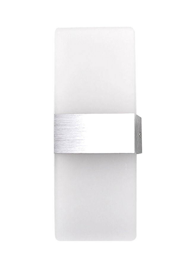 نيبمينينت مصباح LED للحائط بمفتاح أكريليك (فضي، أبيض، بزاوية عمودية ) فضي 28 x 5 11سم - Image 1