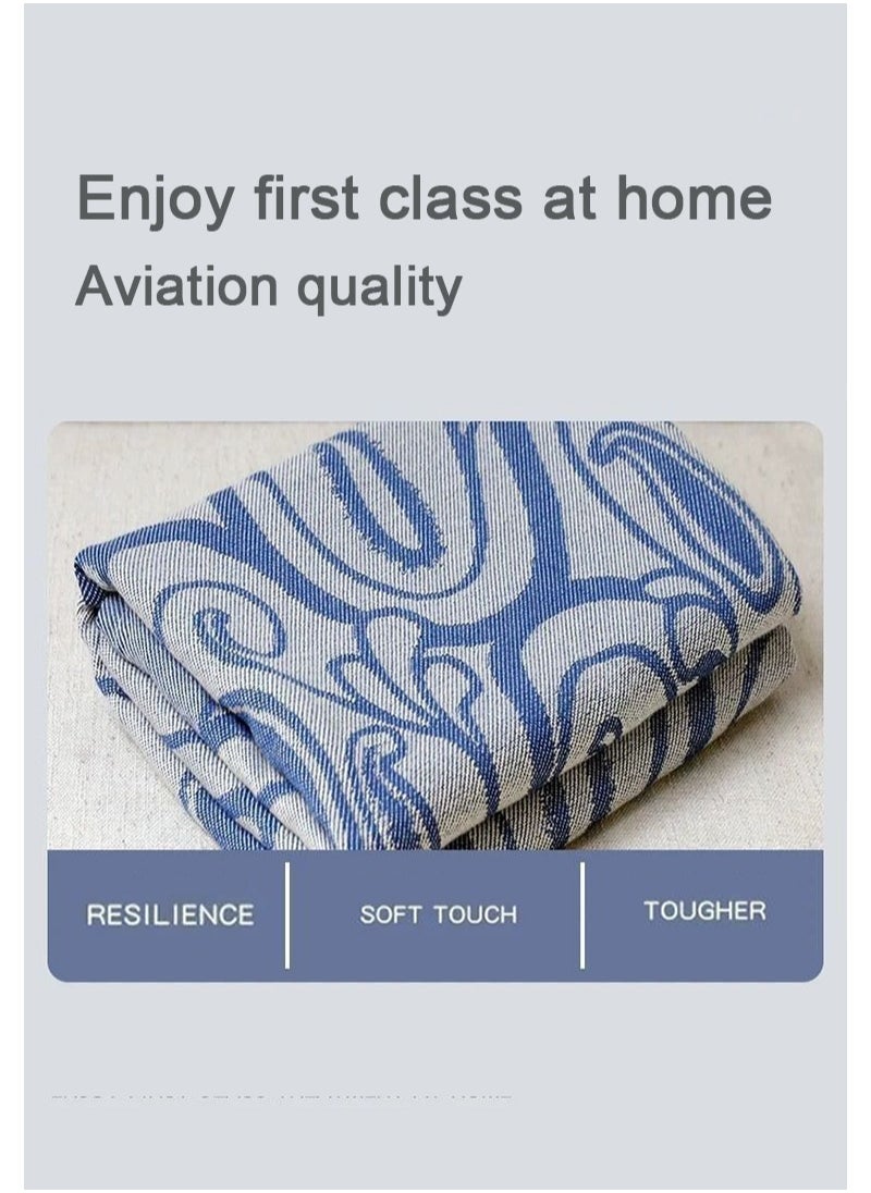 Apustim Oversized Blue Blanket，Super Soft，Warm And Lightweight Blanket，Suitable For Sofas，Beds，Travel And Camping In All Seasons （130×180cm）  - Image 2