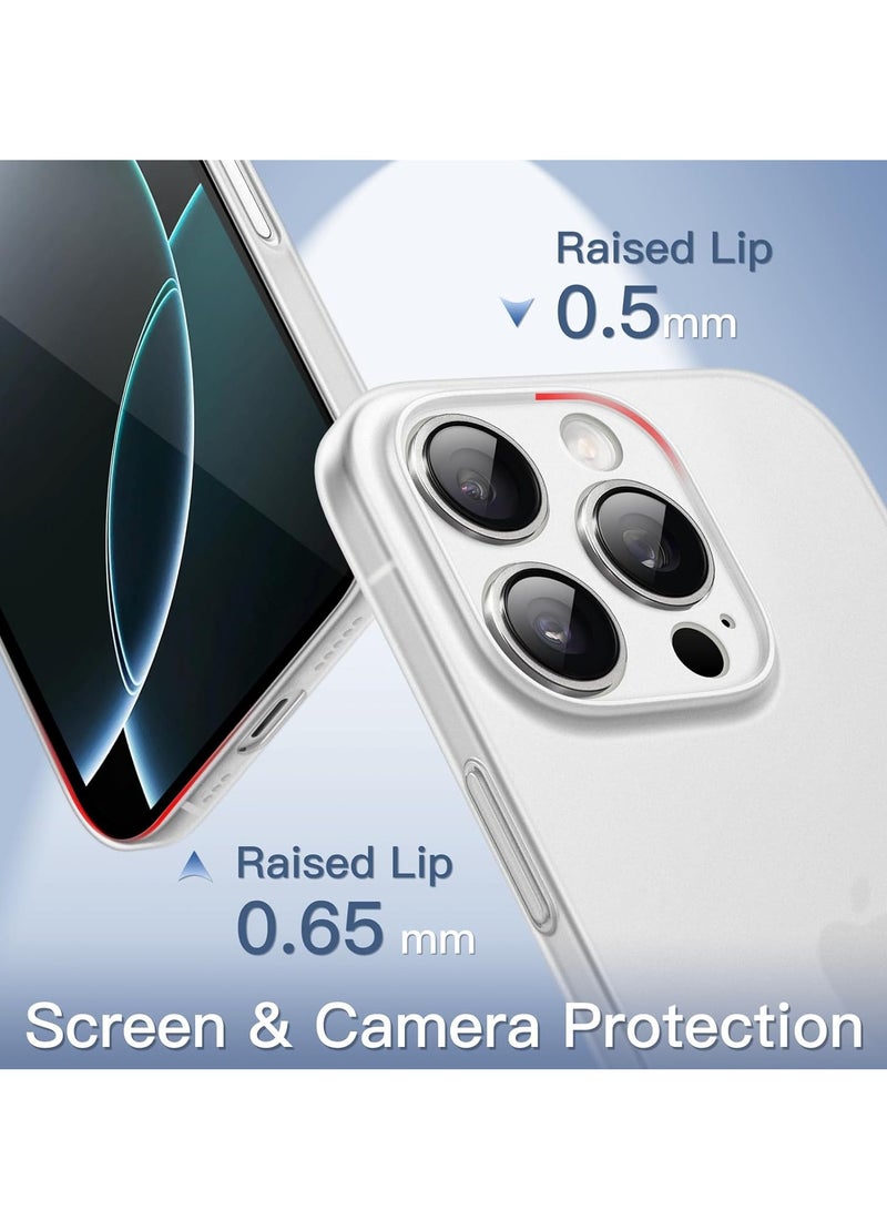 ELTRAZONE Ultra-Slim 0.35mm iPhone 16 Pro Max Case (6.9 Inch) – Lightweight Matte Finish, Full Camera Protection, Minimalist Hard Cover (Frosted Clear) - Image 4