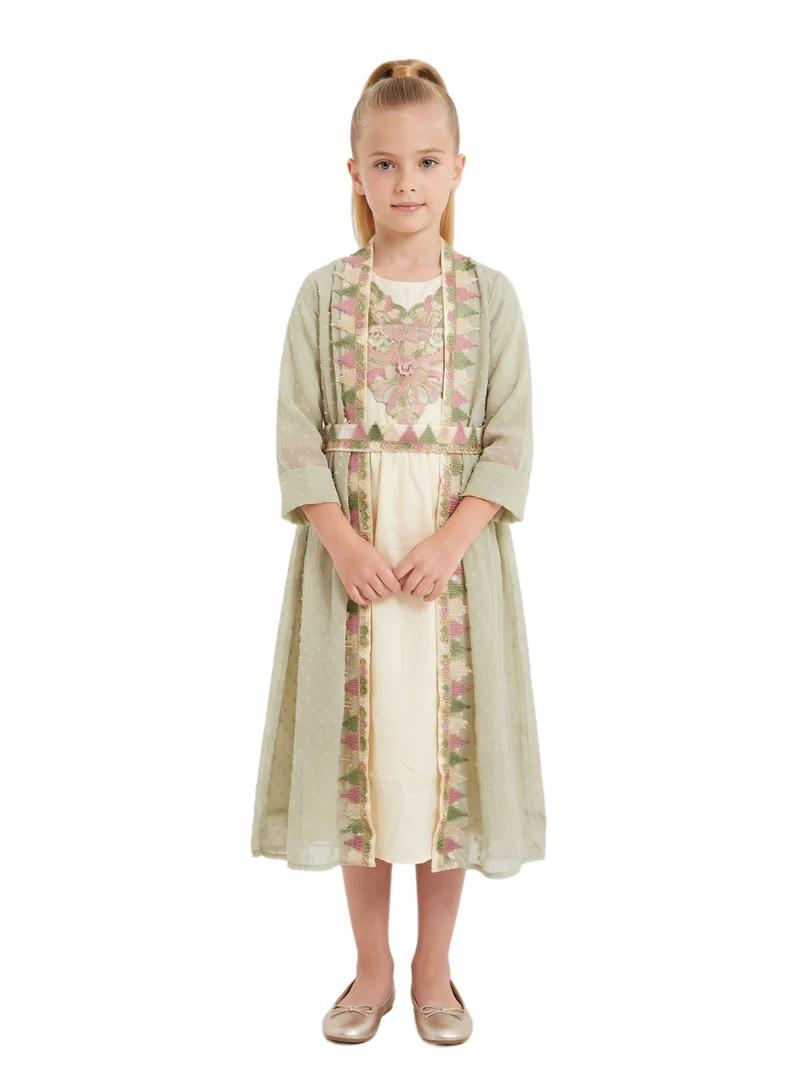 Yasmin Olive Kaftan Jalabiya