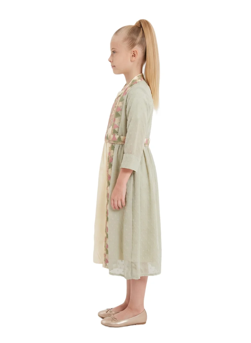 بيداني Yasmin Olive Kaftan Jalabiya