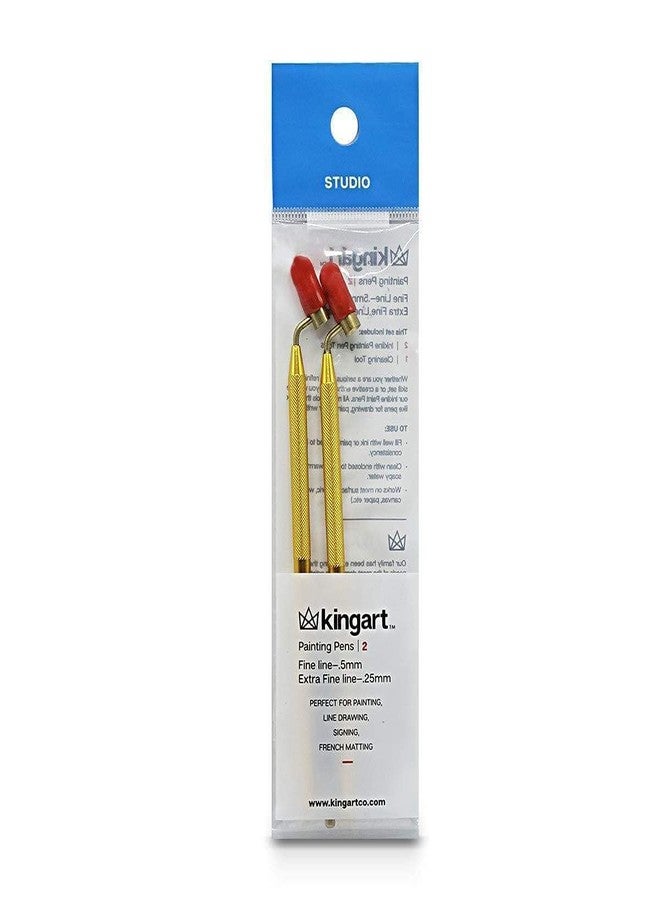 KINGART Fine Line Painting Pen Set of 2 Sizes - Image 1