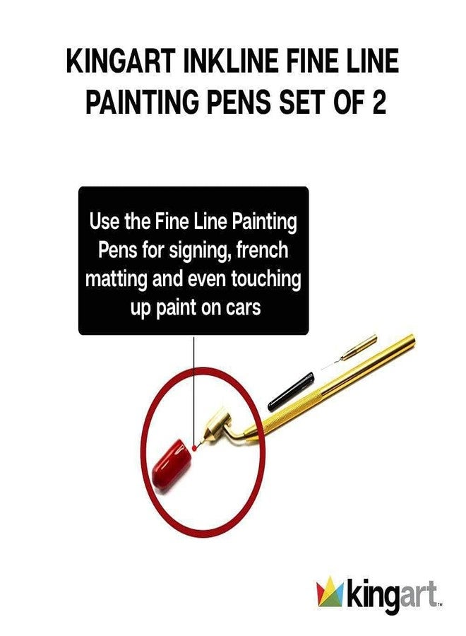 KINGART Fine Line Painting Pen Set of 2 Sizes - Image 5