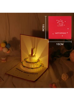 LKTOCAFT Music and Lighting Design 3D Pop-Up Card, Greeting Card for Birthday, Sturdy and Solid Cardstock Gift Card with Envelope and Thank You Card  - Image 1