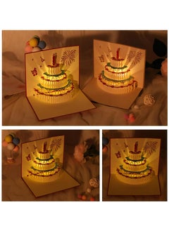 LKTOCAFT Music and Lighting Design 3D Pop-Up Card, Greeting Card for Birthday, Sturdy and Solid Cardstock Gift Card with Envelope and Thank You Card  - Image 3