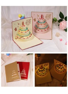 LKTOCAFT Music and Lighting Design 3D Pop-Up Card, Greeting Card for Birthday, Sturdy and Solid Cardstock Gift Card with Envelope and Thank You Card  - Image 4