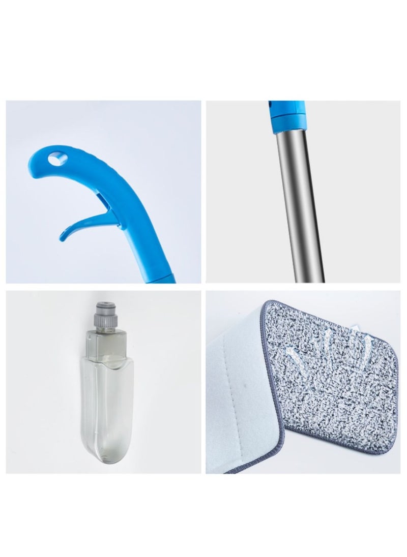 ARTC - ARTC Multi Functional Microfiber Floor Cleaning Healthy Spray Mop with Removable Washable Cleaning Pad and Integrated Water Spray Mechanism Blue - Image 1