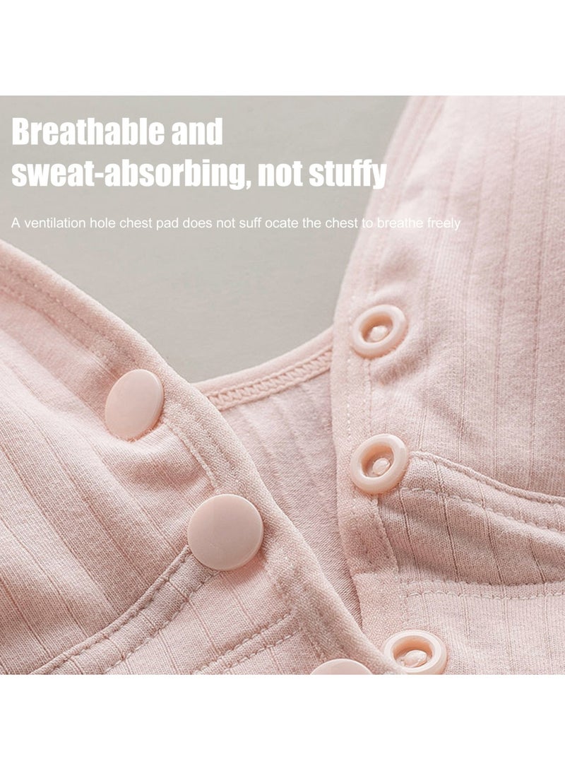 Womens Maternity Cotton Front Buckle Nursing Bra  - Image 3