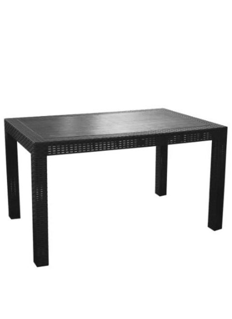 Galaxy Design Plastic Rectangular Rattan Dining Table