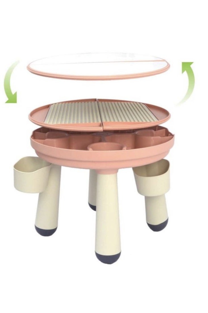 Children's activity/play table set with chair. - Image 4