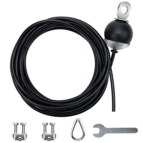 Anglekai Fitness Pulley Cable 196 Inch, Adjustable Home Gym Cable Pulley System Replacement Fitness Cable for Pulley Machine Accessories, Thick 5mm Heavy Duty Pulley Cable for Home Gym - Image 5