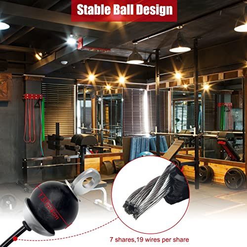 Anglekai Fitness Pulley Cable 196 Inch, Adjustable Home Gym Cable Pulley System Replacement Fitness Cable for Pulley Machine Accessories, Thick 5mm Heavy Duty Pulley Cable for Home Gym - Image 4