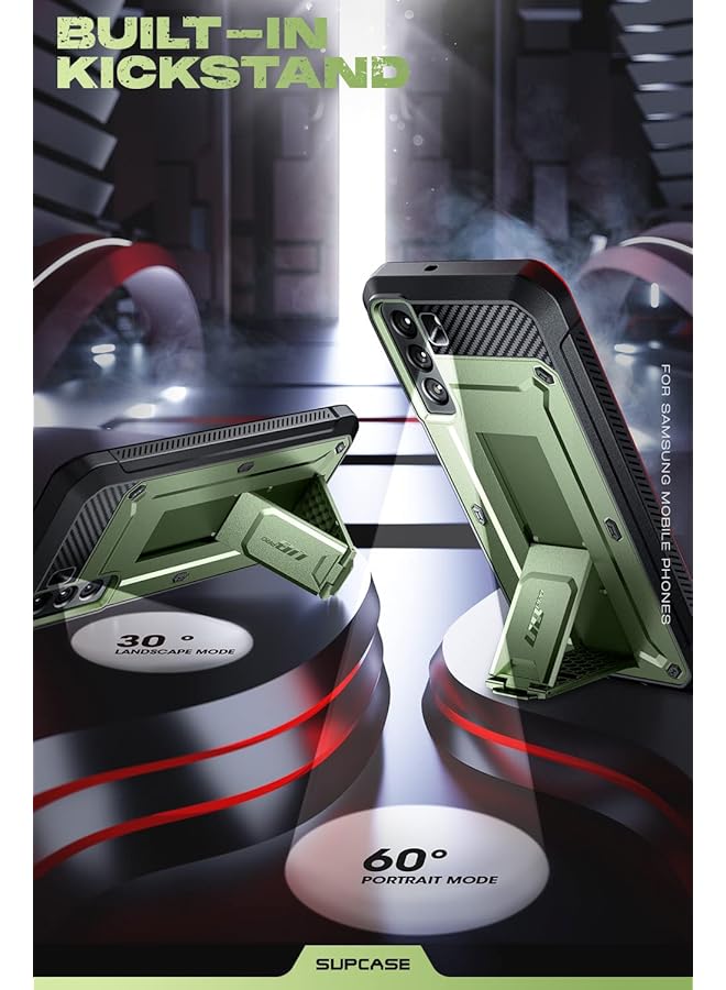 SupCase Unicorn Beetle Pro Series Case For Samsung Galaxy S22 5G 2022 Release Rugged Dual Layer Case And Kickstand Without Screen Protector Guldan Green - Image 4
