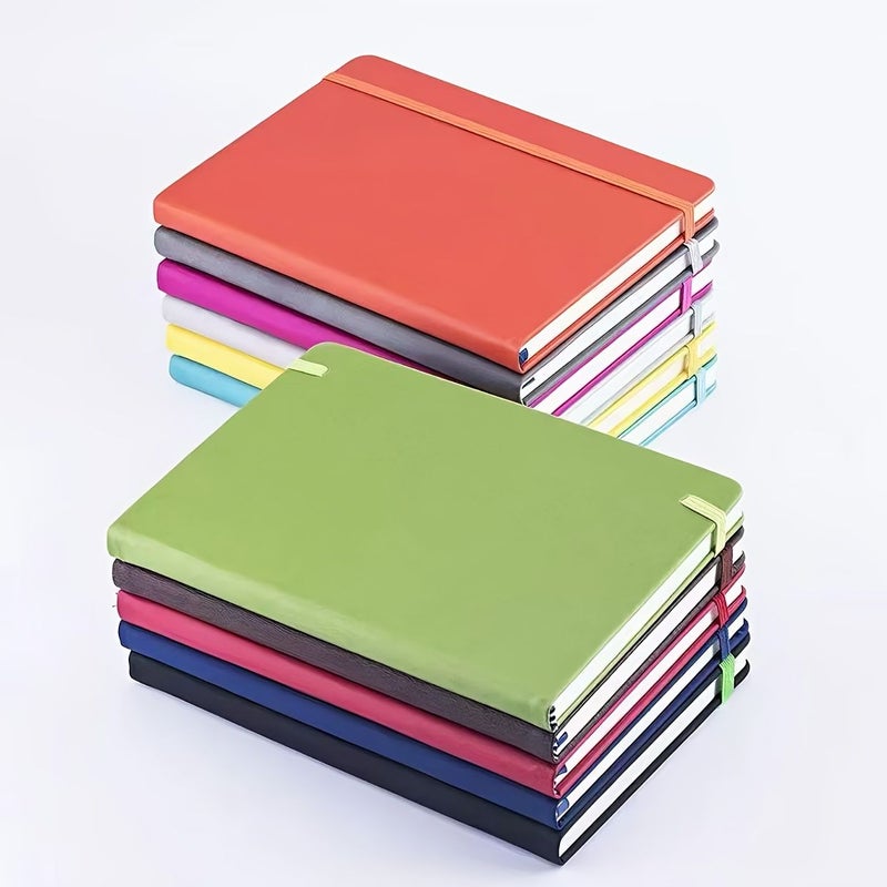 دفتر ملاحظات أزرق بحجم A6 مع قلم حبر جاف، غلاف صلب، 160 صفحة، هدية للمكتب والمدرسة والمنزل والعطلات - Image 3