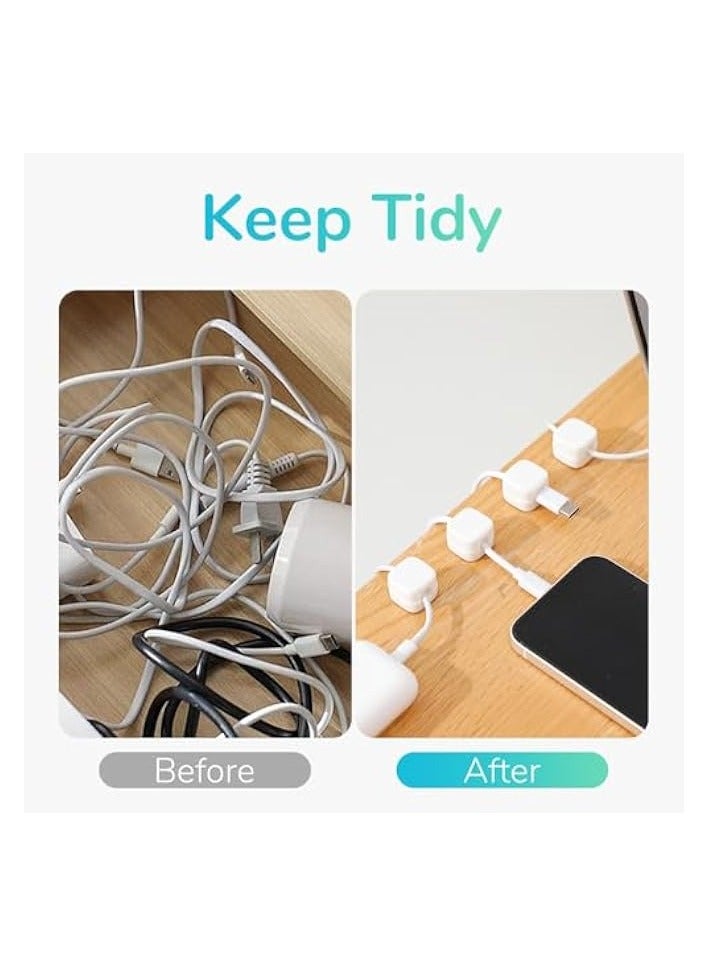 erorex 6 Pcs Charging Cable Clamp for Phone,Wall Usb Cable Organize Holder Charging Cable Keeper - Image 3