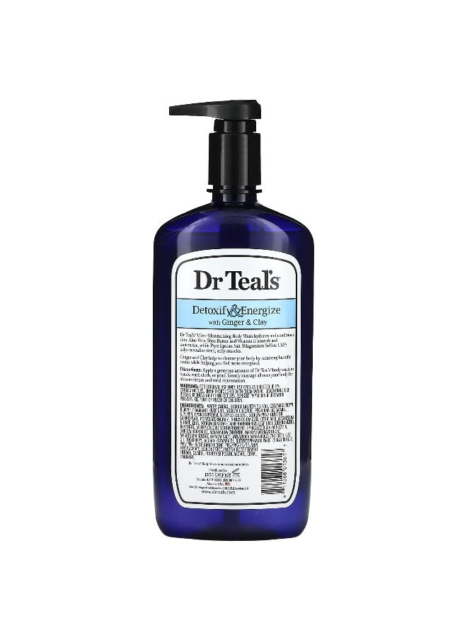 Dr. Teals Dr. Teal's, Body Wash With Pure Epsom Salt,  Detoxify & Energize, 24 fl oz (710 ml)  - Image 2