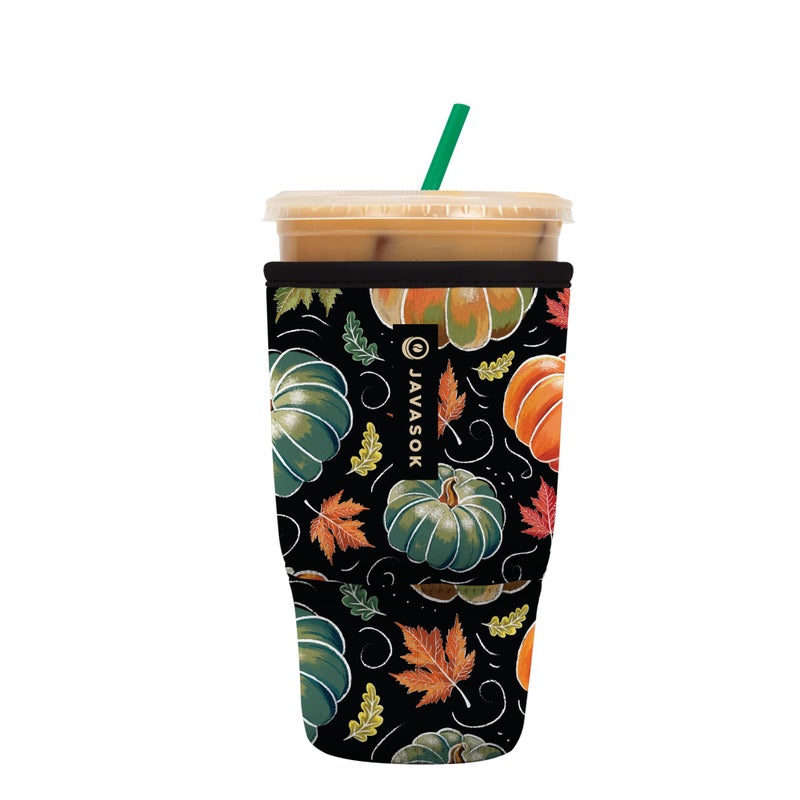 Sok It Java Sok Iced Coffee & Cold Soda Insulated Neoprene Cup Sleeve (Midnight Harvest  Large: 30-32oz) - Image 1