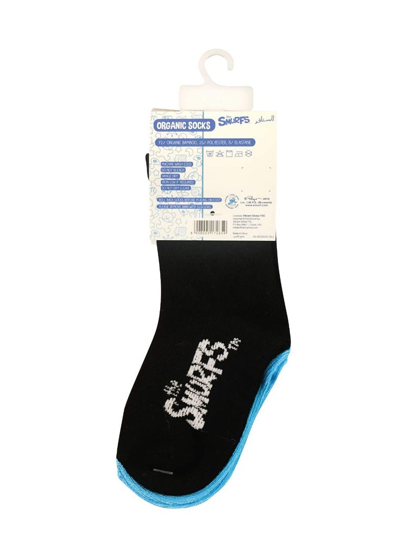 Smurfs Smurf Sock Solid 12-24M (Paiof 6),Set of 1