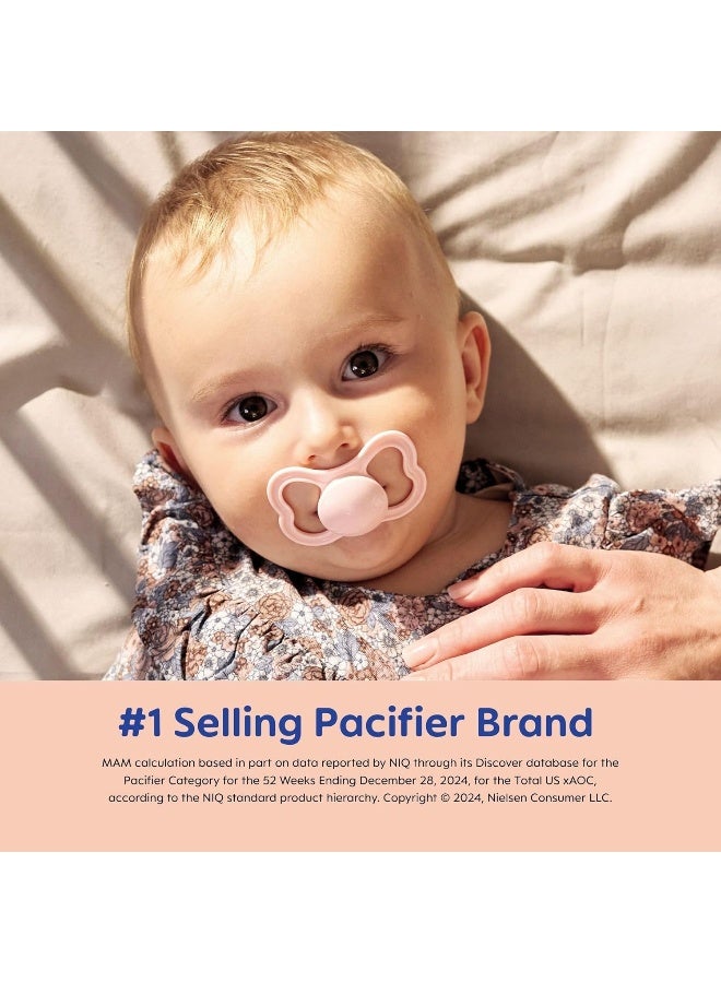 MAM لهاية مام سوبرم نايت للأطفال، للبشرة الحساسة، براءة اختراع، عبوة 2، 16+ شهر، للبنات - Image 2