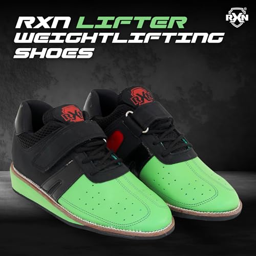 RXN Lifter Weightlifting Shoes for Mens (Green, 11) - Image 2