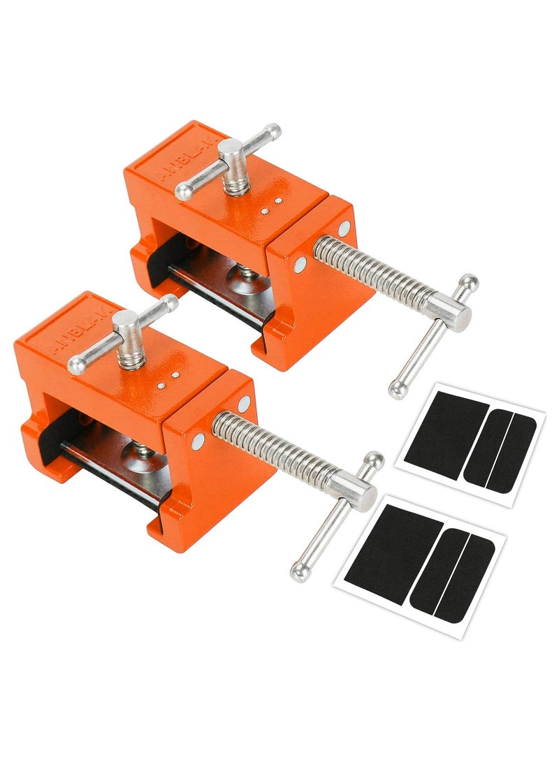 SOLARAE Cabinet Clamps, Cabinet Claw, Cabinetry Clamps Cabinet Face Frame Clamps, Cabinet Installation Clamps, Cabinet Carpenter Tools with Two Side Screws and Alignment Plate, Installing Cabinets, 2PCS - Image 1