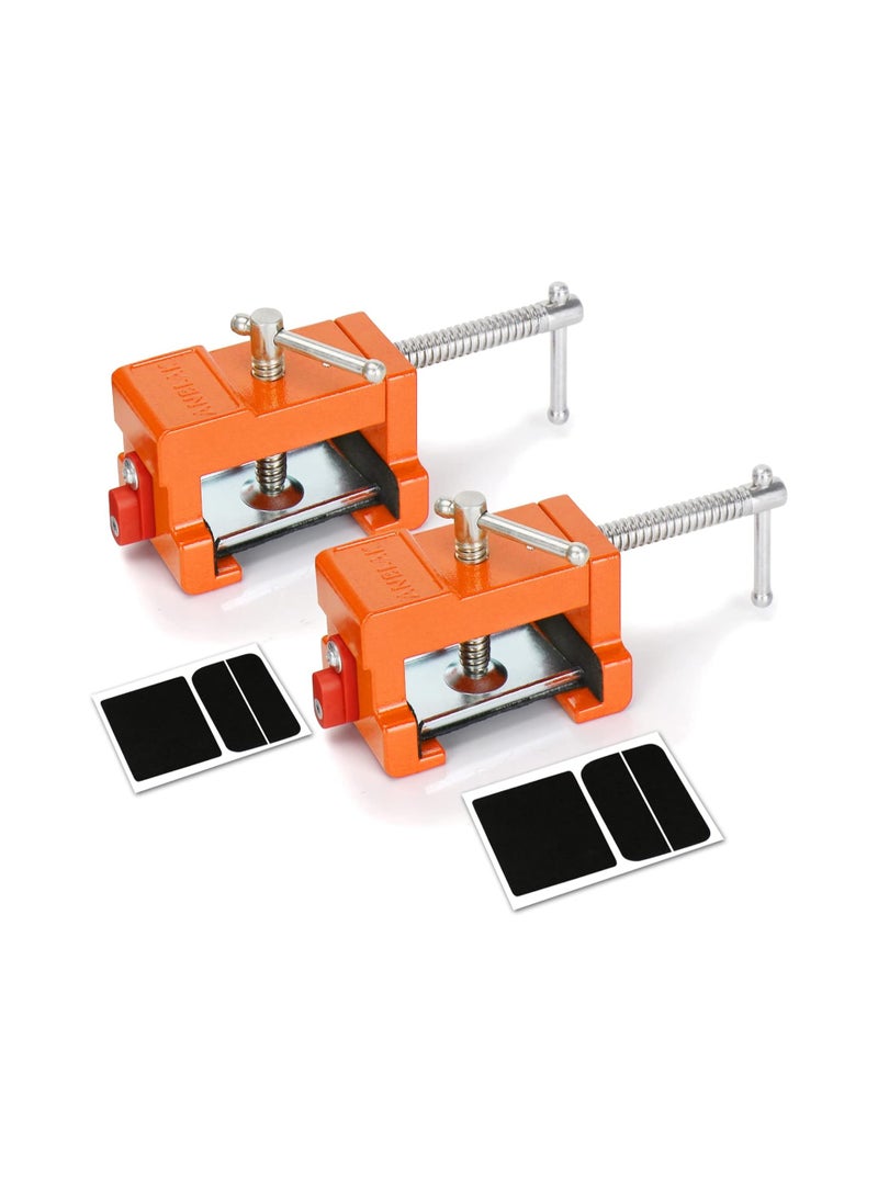 SOLARAE Cabinet Clamps, Cabinet Claw, Cabinetry Clamps Cabinet Face Frame Clamps, Cabinet Installation Clamps, Cabinet Carpenter Tools with Two Side Screws and Alignment Plate, Installing Cabinets, 2PCS - Image 5