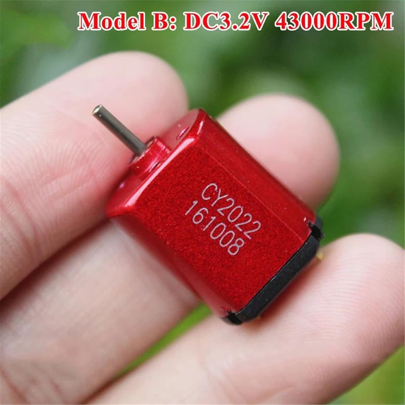 Model B Red Motor High Speed Carbon Brush DC 030 Motor 2 4V 3 2V 3 7V - Image 5