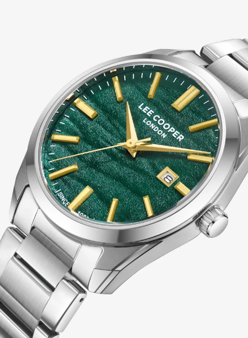 Lee Cooper Dark Green Men's Metal Analog Watch LC08231.370 - 41 mm for Men | Best Price UAE