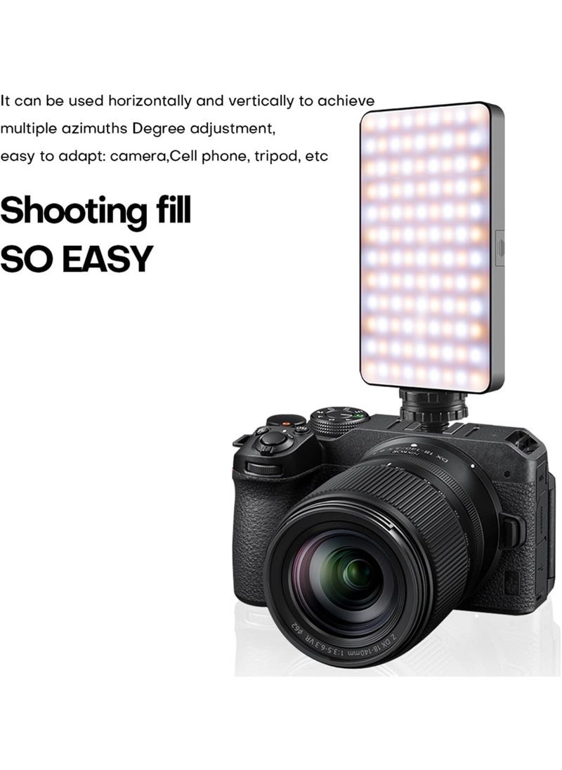 ELTRAZONE M19 Magnetic Double-Sided LED Video Light – Dimmable 2500K-9000K Fill Light with Clip & Cold Shoe Adapter for Phone, Tablet, DSLR – 2000mAh Portable Selfie Light (M19)  - Image 4