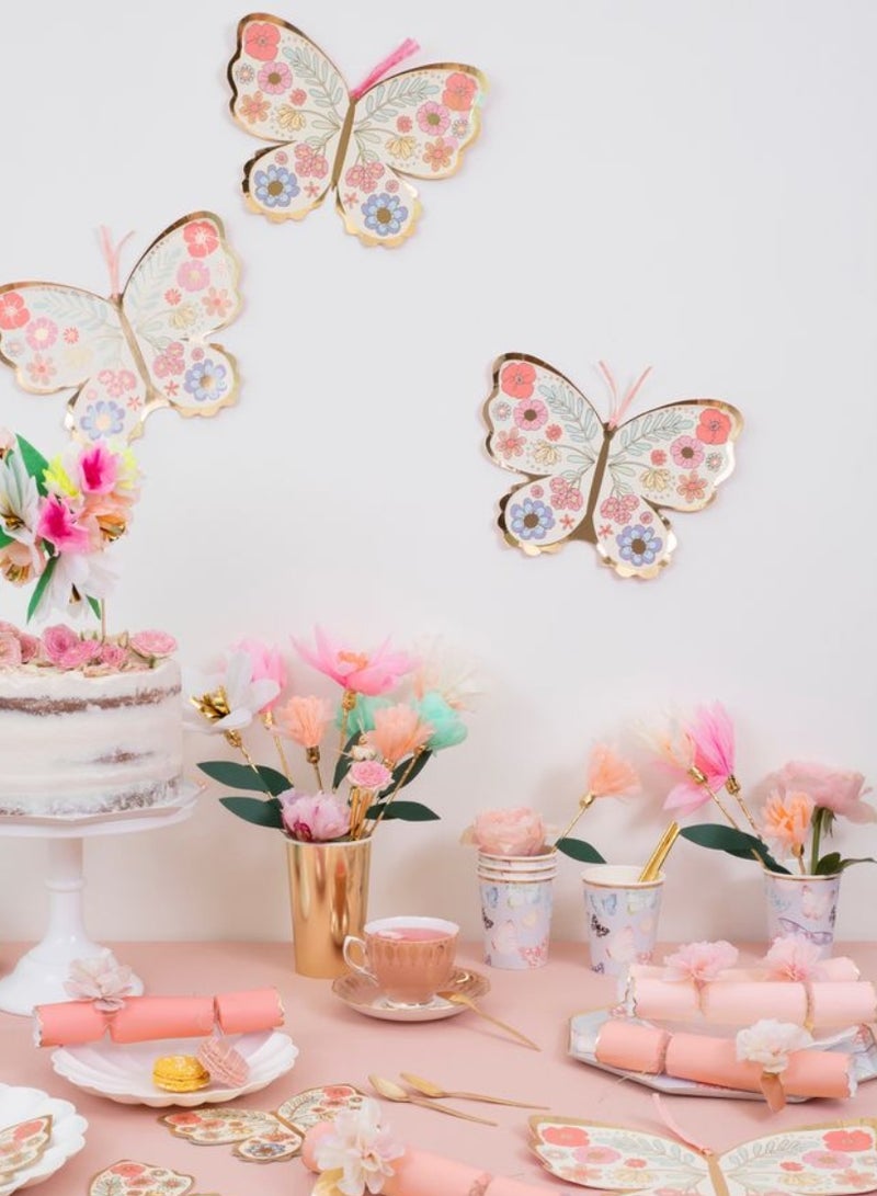 Meri Meri أطباق عشاء على شكل فراشة - Image 2