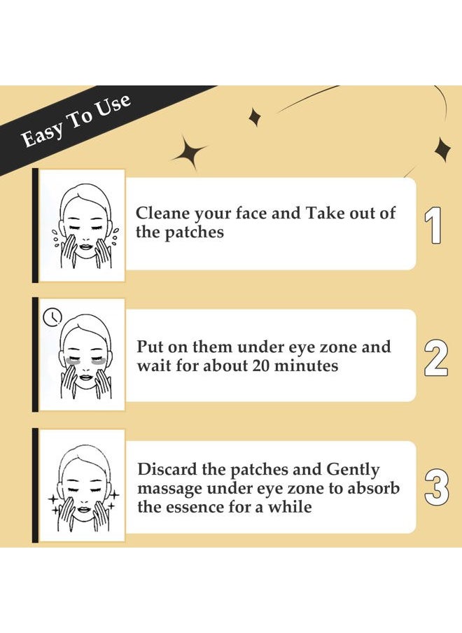 Adofect - 31 Pairs Under Eye Patches -Reduce Eye Bags -24K Gold Eye Mask Collagen Under Eye Gel Pads for Puffiness and Dark Circle, Wrinkle, Revitalize and Refresh Your Skin - Image 1