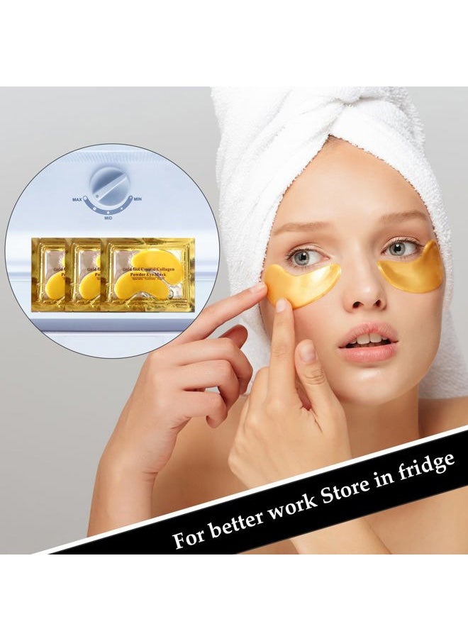 Adofect - 31 Pairs Under Eye Patches -Reduce Eye Bags -24K Gold Eye Mask Collagen Under Eye Gel Pads for Puffiness and Dark Circle, Wrinkle, Revitalize and Refresh Your Skin - Image 1