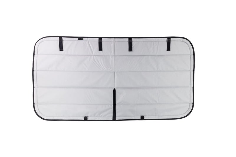 VanEssential Insulated Blackout Sliding Door Window Cover Designed for RAM Promaster Bare Metal Window Frame Van Years 2014 to Current Model - Cool Gray - Image 1