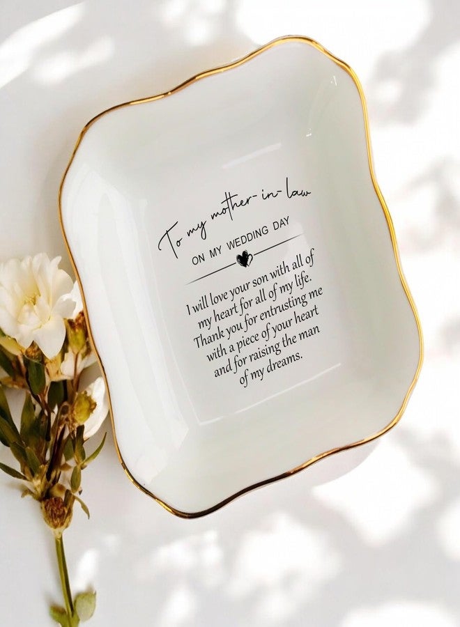 BAT TRANG Ceramic Jewelry Dish, Mother-in-Law Gift for Mother of The Groom Wedding Day-Wedding Gift from Bride-Mother in Law Gifts - Image 3