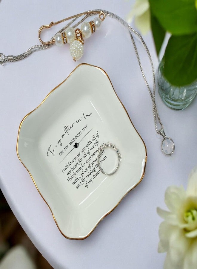 BAT TRANG Ceramic Jewelry Dish, Mother-in-Law Gift for Mother of The Groom Wedding Day-Wedding Gift from Bride-Mother in Law Gifts - Image 2