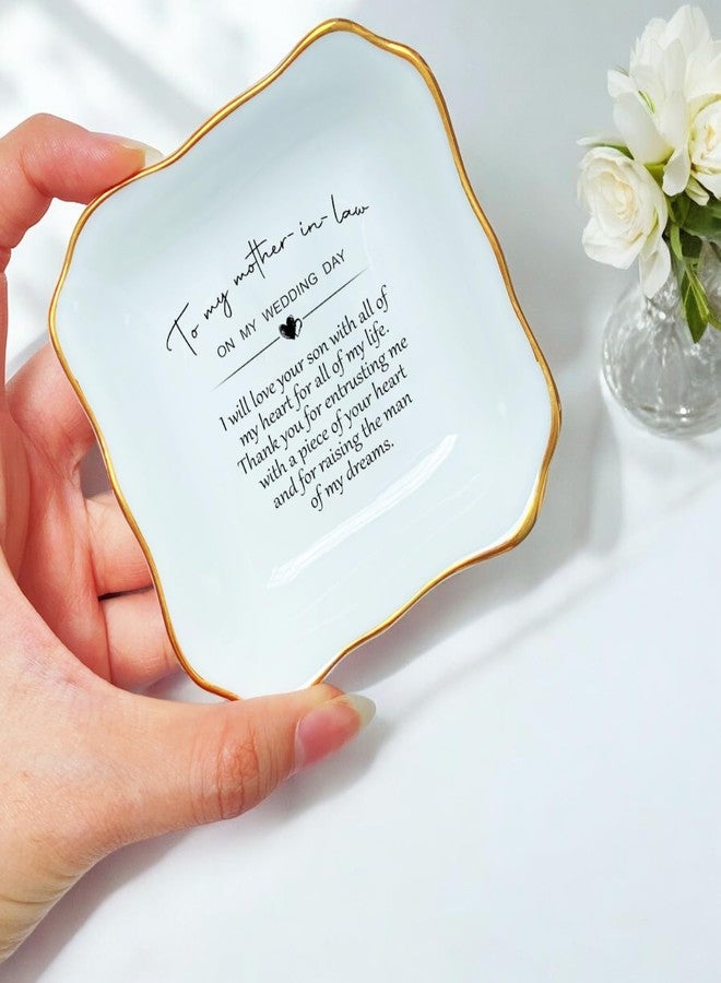 BAT TRANG Ceramic Jewelry Dish, Mother-in-Law Gift for Mother of The Groom Wedding Day-Wedding Gift from Bride-Mother in Law Gifts - Image 4