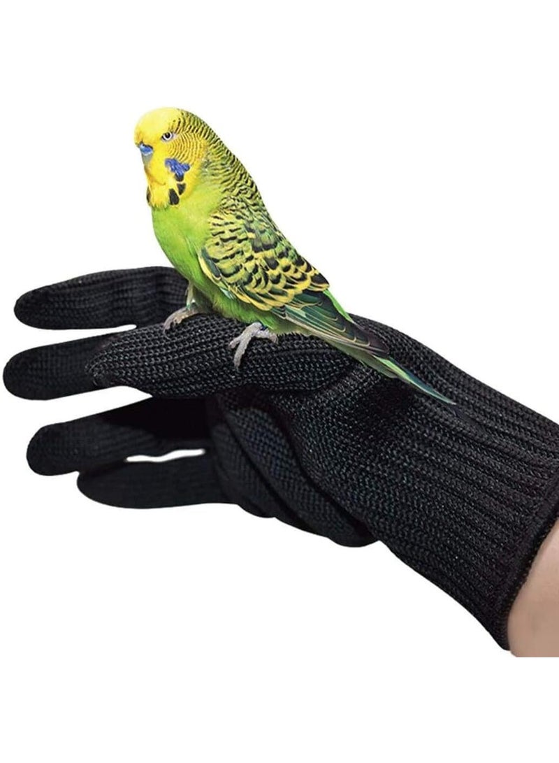 Meetion Bird Training Anti-Bite Gloves, Small Animal Handling Gloves, Chewing Protective Gloves for Small Animal Pet Squirrels Hamster Parrotlets Cockatiels Finch Macaw (1 Pair) - Image 1