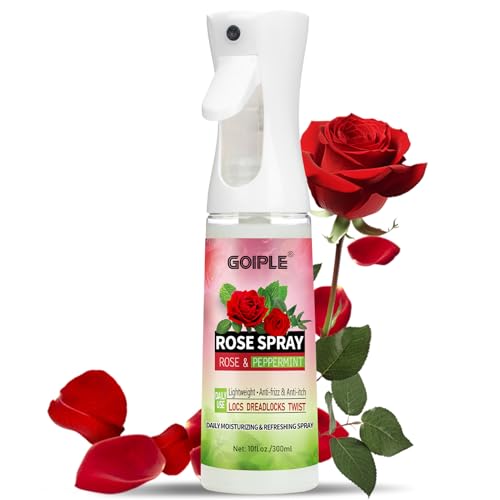 Goiple Rose Water for Hair Loc Spray Moisturizing Refreshing for Locs - Rose Water Hair Scalp Moisturizer - Hydrating Dreadlock Moisturizer to Nourish the Scalp Rosewater & Peppermint Spray Prevents Dry - Image 1